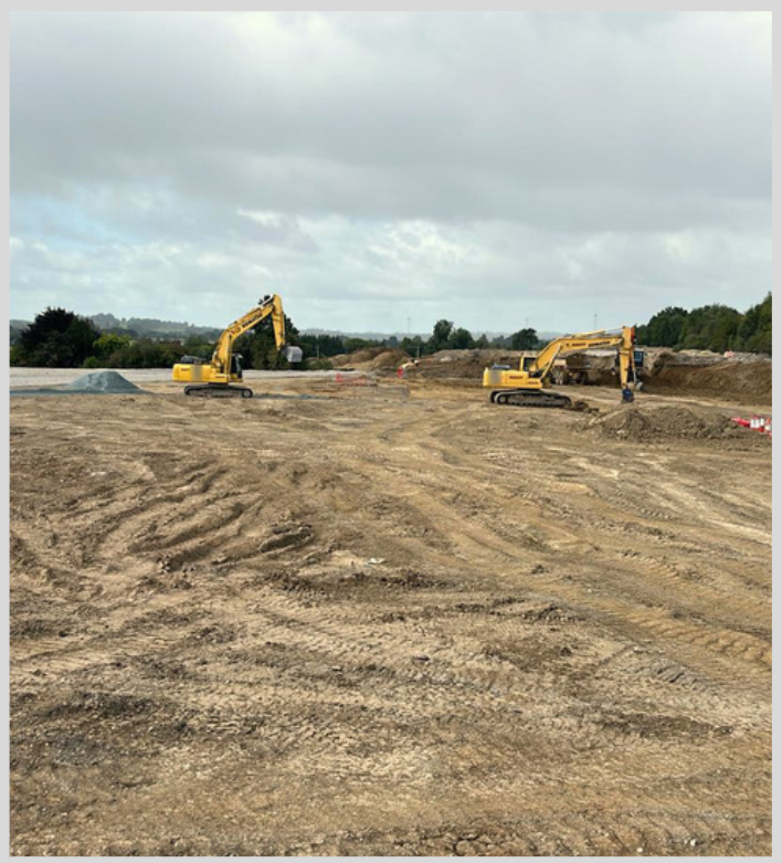 Construction site excavation Ireland